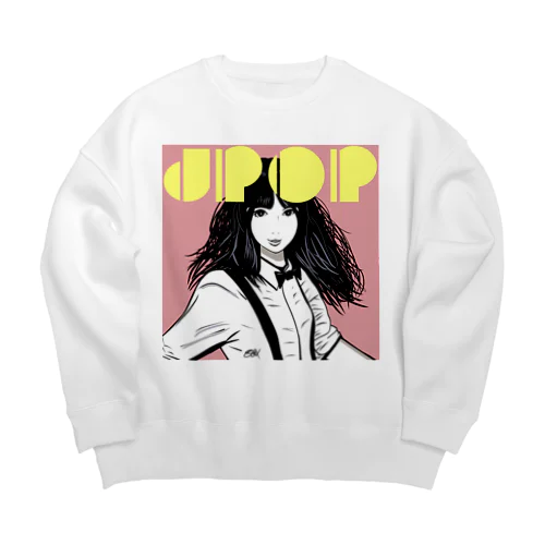 JPOP GIRL MONO Big Crew Neck Sweatshirt