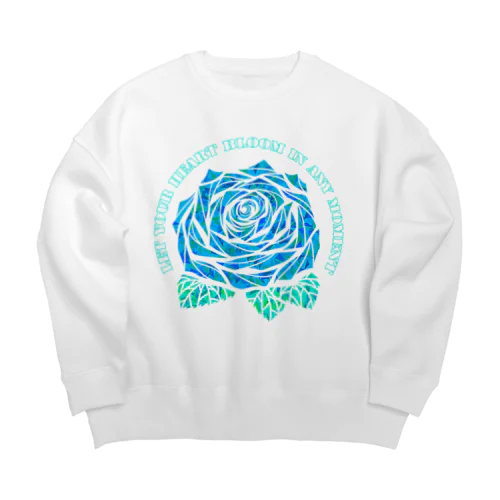 CLEAR ROSE Big Crew Neck Sweatshirt