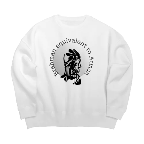 梵我一如h.t.（黒） Big Crew Neck Sweatshirt