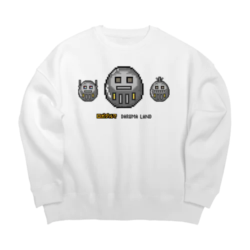 ロボDaruma Big Crew Neck Sweatshirt