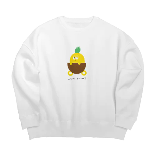 パイナップルくん Big Crew Neck Sweatshirt