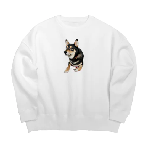 黒柴ごまちゃんのアイテム Big Crew Neck Sweatshirt