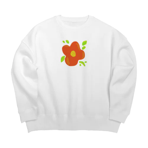 flower Big Crew Neck Sweatshirt