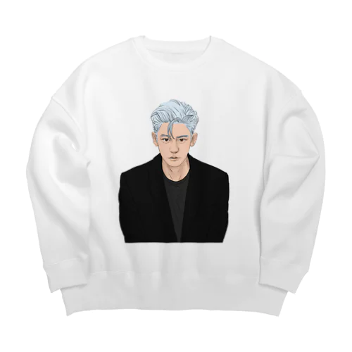 EXO PARK CHANYEOL fanart  Big Crew Neck Sweatshirt