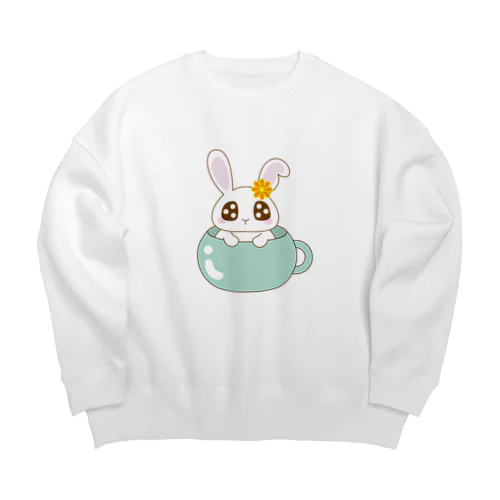 マグカップうさぴょん Big Crew Neck Sweatshirt