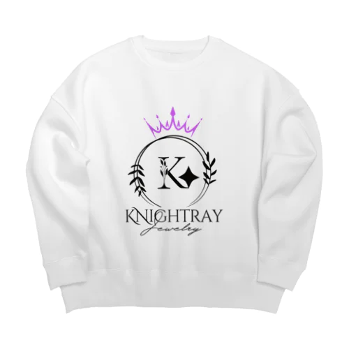 Knightray Black Big Crew Neck Sweatshirt