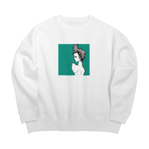 ｵｵｶﾐﾁｬﾝ Big Crew Neck Sweatshirt