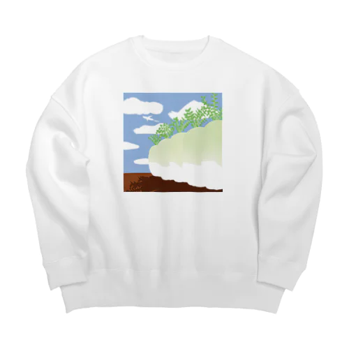 畑の大根 Big Crew Neck Sweatshirt