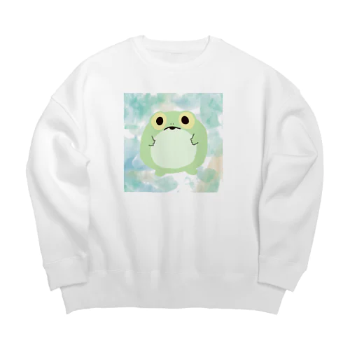 かえるたん！ Big Crew Neck Sweatshirt