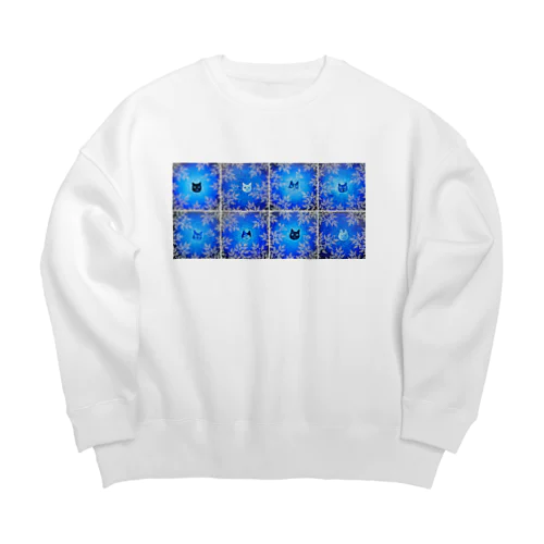 森の猫たち２ Big Crew Neck Sweatshirt