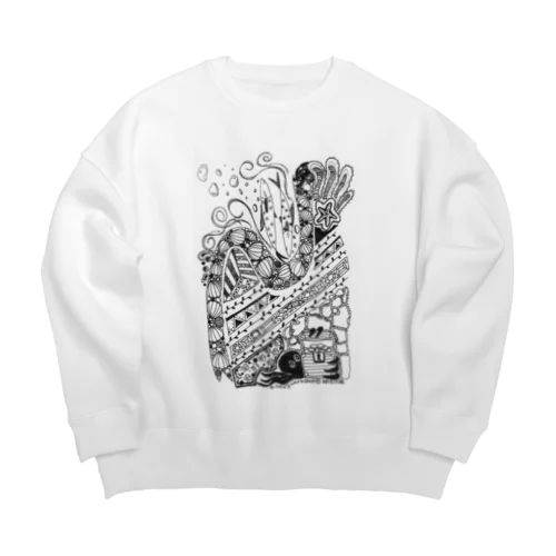 海中散歩 Big Crew Neck Sweatshirt