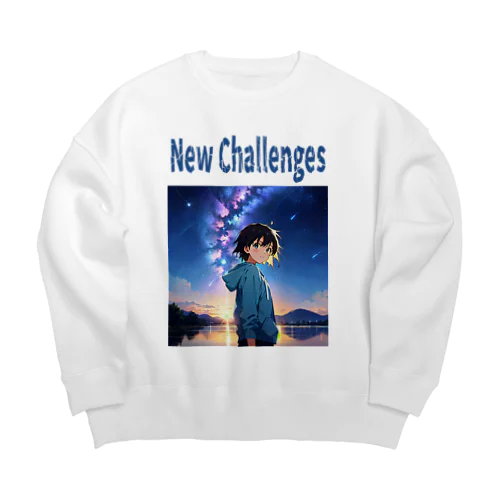 新たな挑戦 New Challenges Big Crew Neck Sweatshirt