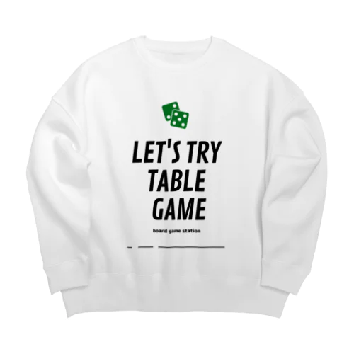 ボードゲームステーショングッズ Big Crew Neck Sweatshirt