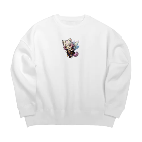 PinkCat Big Crew Neck Sweatshirt