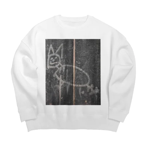 otoshigaki-おりえんたるねこ Big Crew Neck Sweatshirt