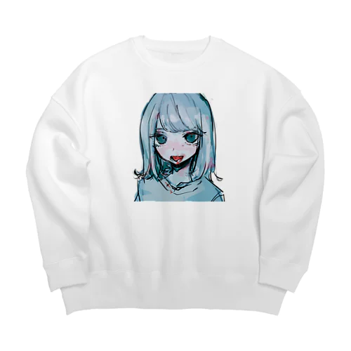 【かにばちゃん】 Big Crew Neck Sweatshirt