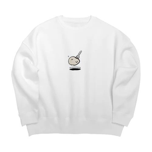 【まめたぼん】 Big Crew Neck Sweatshirt