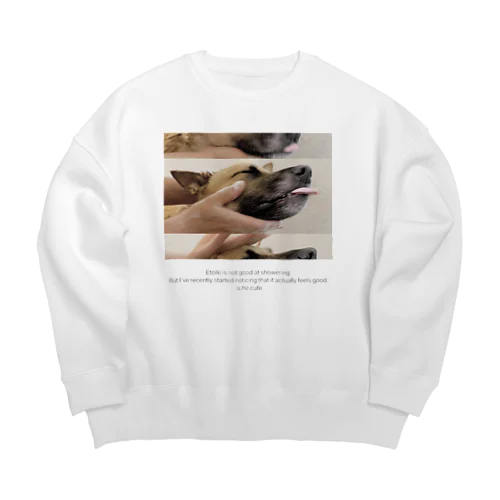 苦手なシャンプータイム Big Crew Neck Sweatshirt