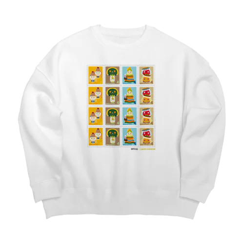 キャトル切手_お野菜ファッションB 4×4 Big Crew Neck Sweatshirt