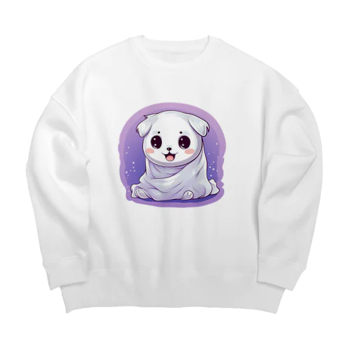 オバケ子犬 Big Crew Neck Sweatshirt