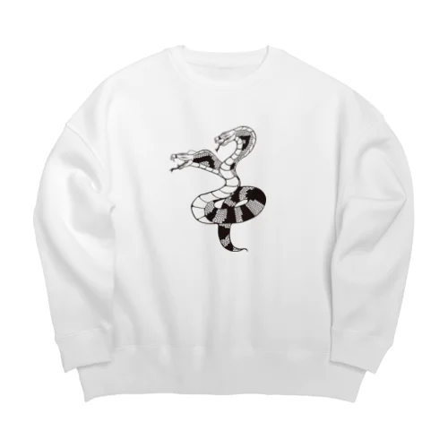 #双頭のコブラ Big Crew Neck Sweatshirt