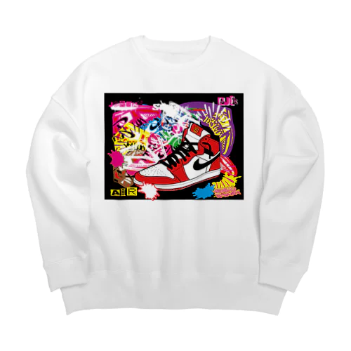 カラフルスニーカー Big Crew Neck Sweatshirt