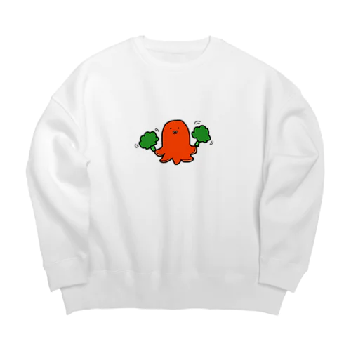 応援してくれるタコさんウィンナー Big Crew Neck Sweatshirt