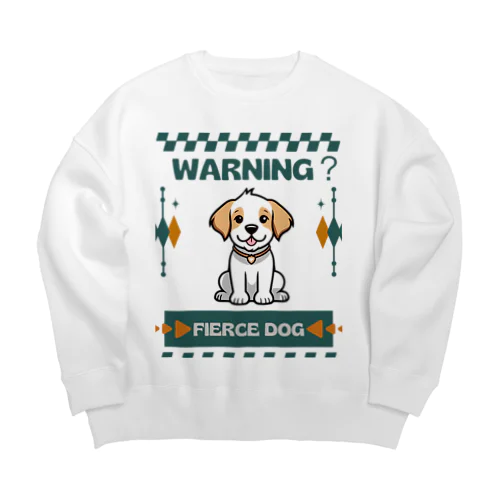 番犬になるかなドッグくん3 Big Crew Neck Sweatshirt
