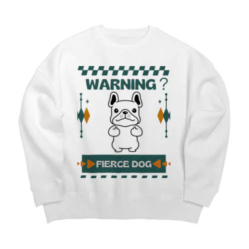 番犬になるかなドッグくん Big Crew Neck Sweatshirt