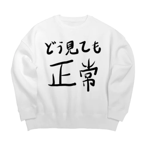 どう見ても正常 Big Crew Neck Sweatshirt