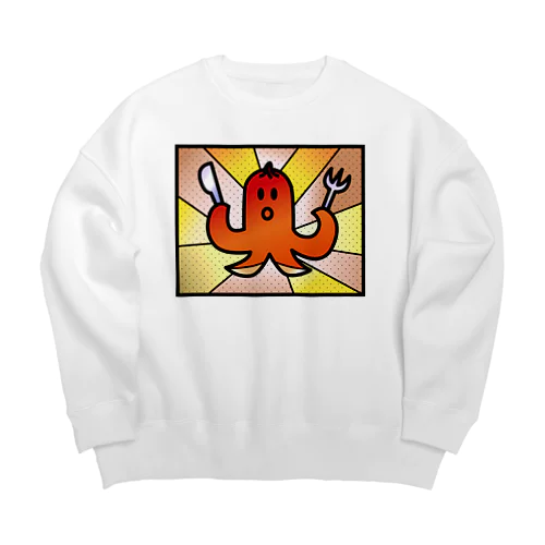 ウインナー_シャツ（ステンドグラス風） Big Crew Neck Sweatshirt