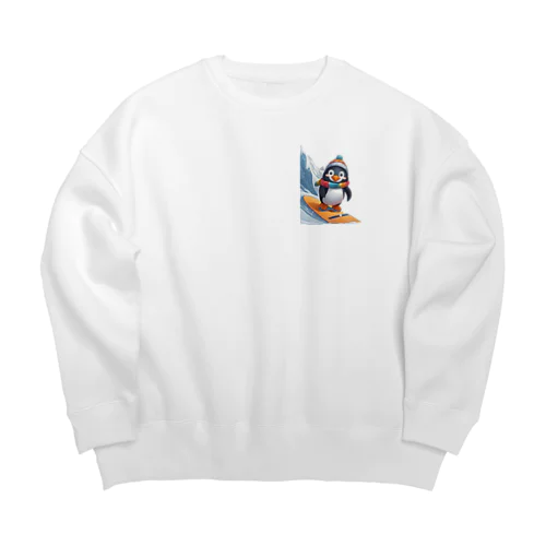 ペンギンの冒険スノーボードパーティ Big Crew Neck Sweatshirt