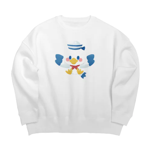 カモメの水平さん Big Crew Neck Sweatshirt