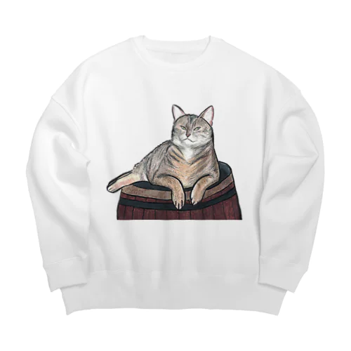 [森図鑑] 仏蘭西虎猫 Big Crew Neck Sweatshirt