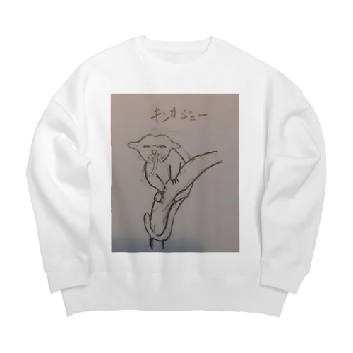 まぶしいキンカジュウちゃん Big Crew Neck Sweatshirt