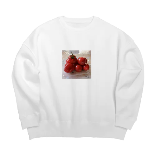 採れたてトマト Big Crew Neck Sweatshirt