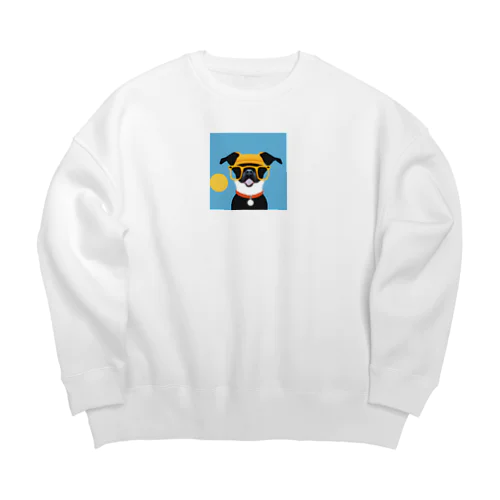 DJ.dog dogs1 Big Crew Neck Sweatshirt