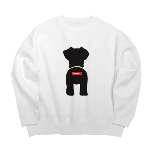 Pawreo🐾 ブラックコレクション Big Crew Neck Sweatshirt