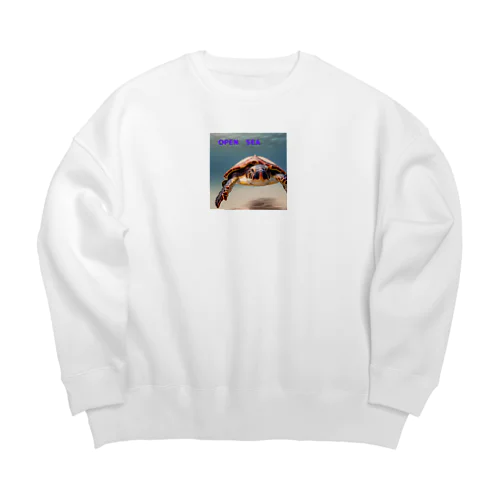 OPEN　SEA Big Crew Neck Sweatshirt