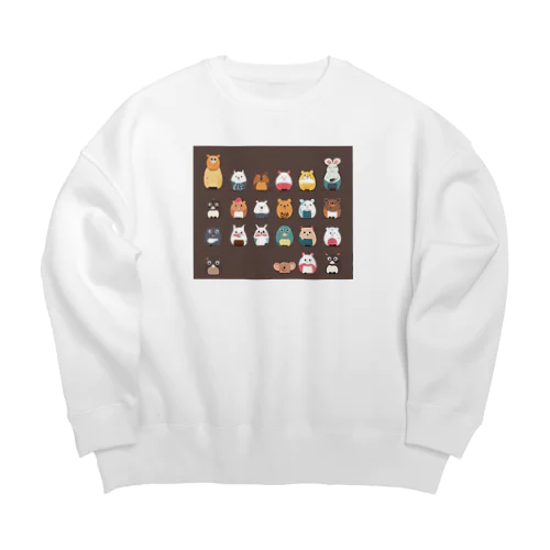 不思議アニマルズ2 Big Crew Neck Sweatshirt