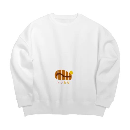 トンカツ Big Crew Neck Sweatshirt