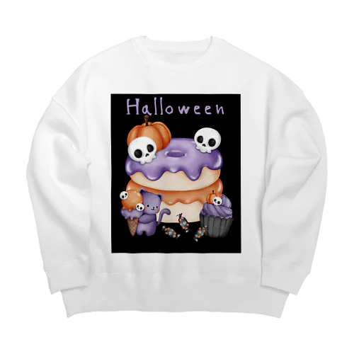 ハロウィンスイーツ Big Crew Neck Sweatshirt