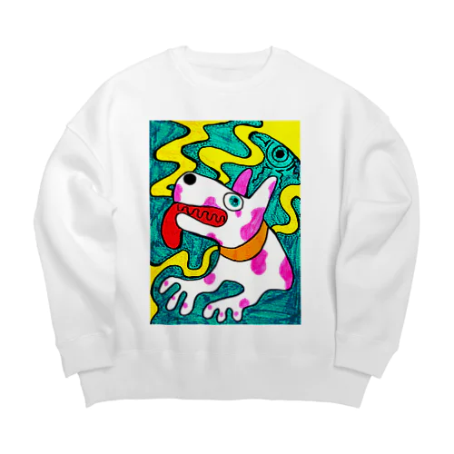 ももいろのいぬ Big Crew Neck Sweatshirt