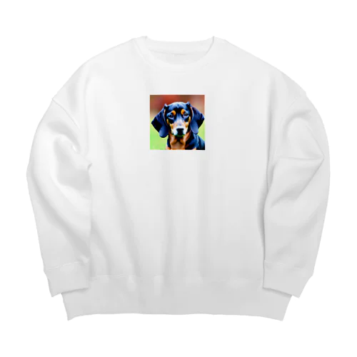 ドヤ顔ダックスフンド Big Crew Neck Sweatshirt