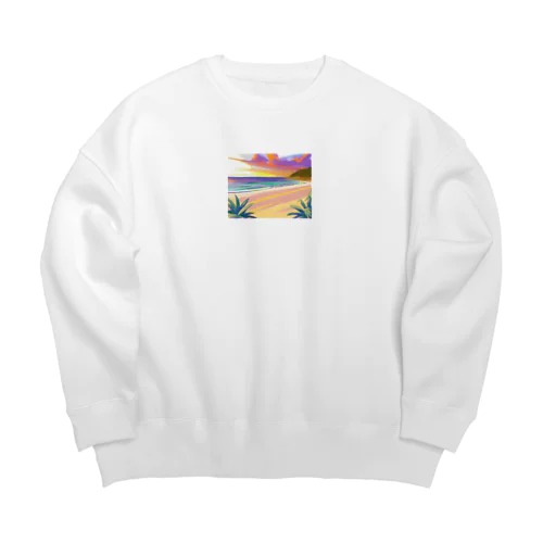 sunset Big Crew Neck Sweatshirt