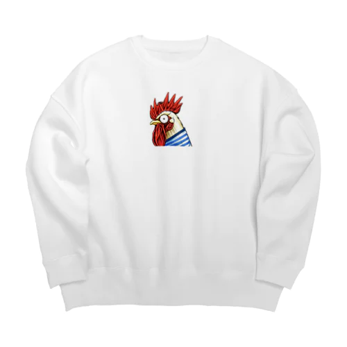 ニワトリマン Big Crew Neck Sweatshirt