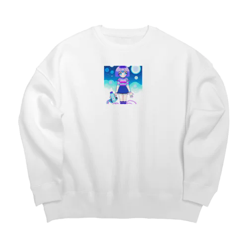 ルナちゃん Big Crew Neck Sweatshirt