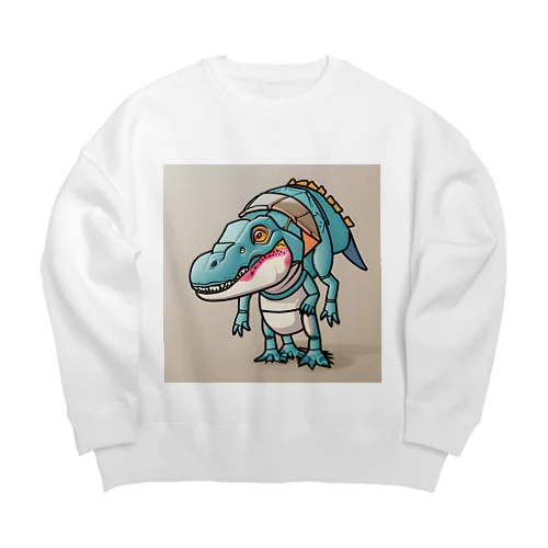 T-Rexアリゲーター Big Crew Neck Sweatshirt