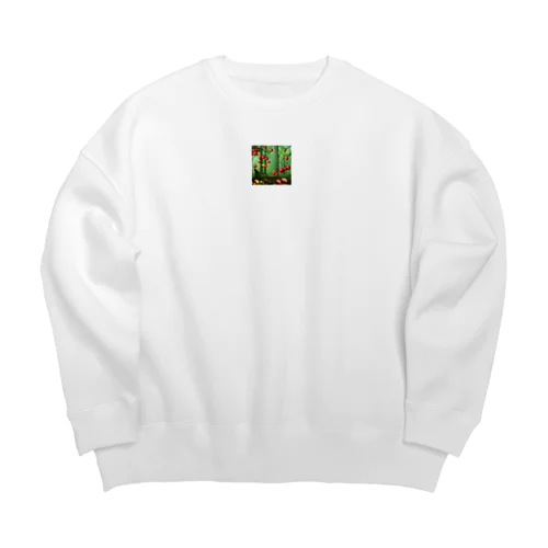 りんご Big Crew Neck Sweatshirt