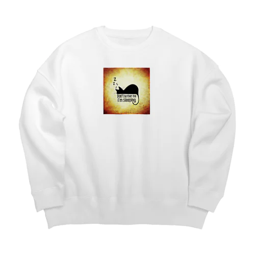 ねこのイラストグッズ Big Crew Neck Sweatshirt